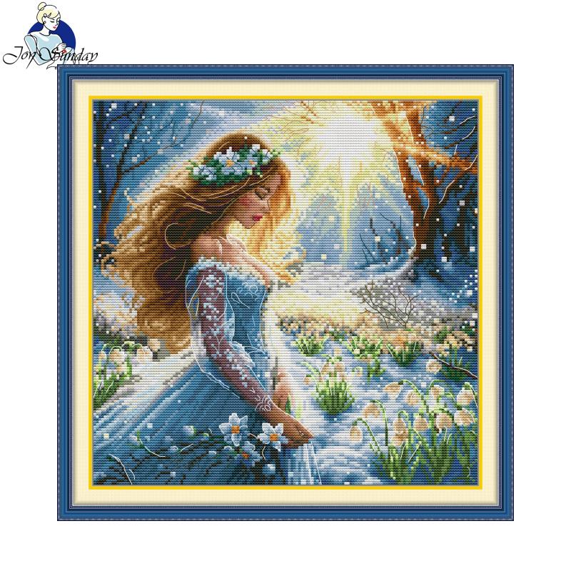 Embroidery Meaning - Joy Sunday Kruissteek Kit Sneeuw Fee