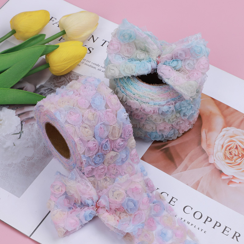 Embroidery Rose - 91cm Mesh Borduurwerk Driedimensionale Roos DIY