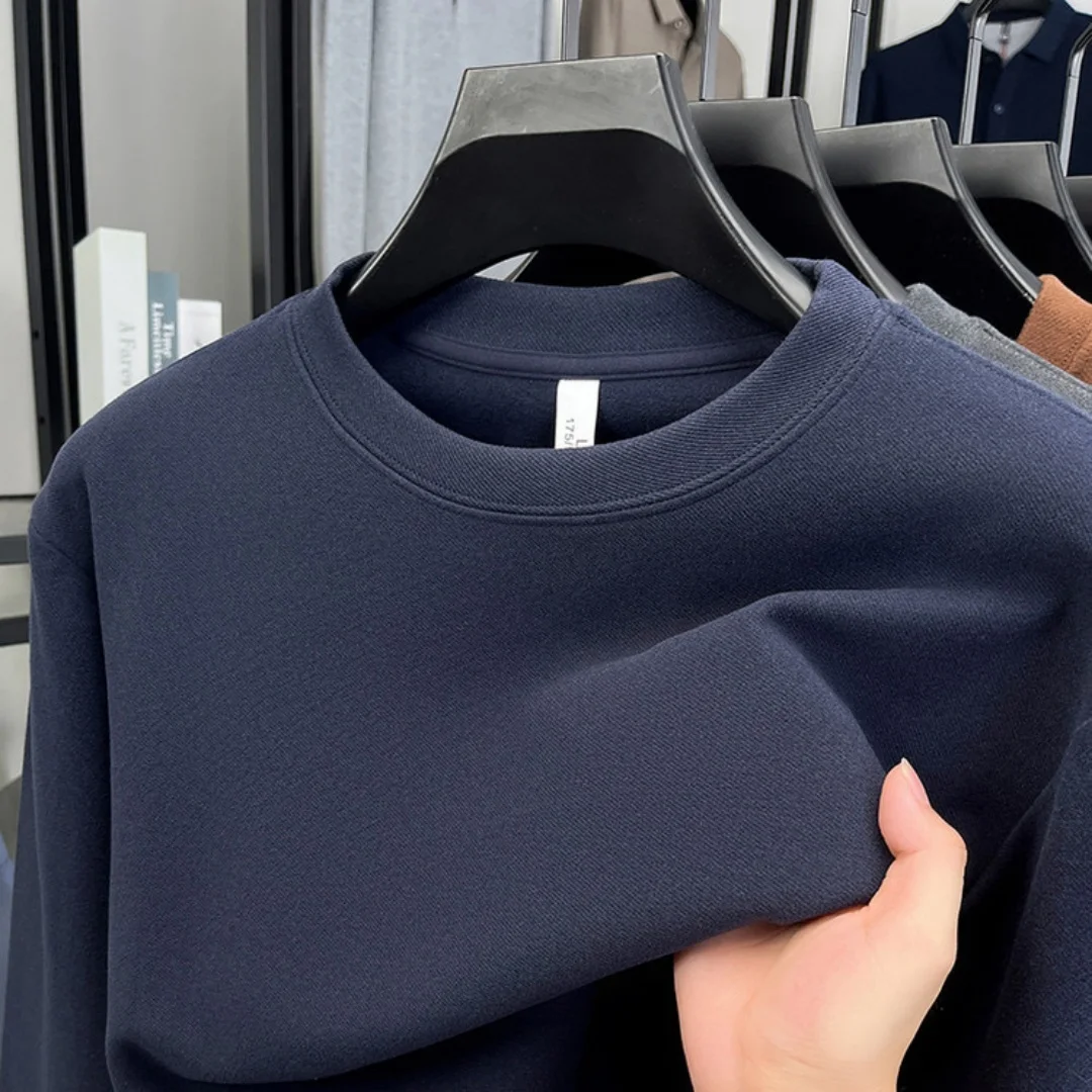 Embroidery Cotton Shirt - Zachte katoenen heren-T-shirt van een luxe