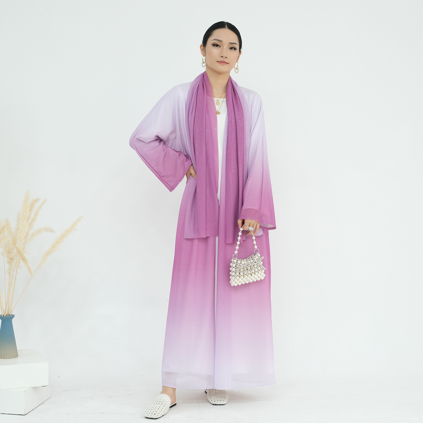 Ramadan Eid Gradient Kimono Ca - Embroidery Kebaya recensie en prijs